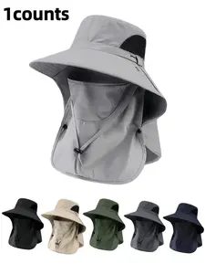 High-Quality Outdoor Sun Hat, UV Protection Fisherman Cap for Men, Summer Anti-UV Wide Brim Sun Hat, Suitable for Hiking, Climbing, Fishing