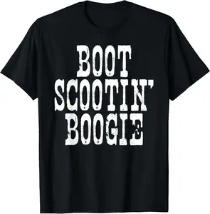 100% Cotton Boot Scootin' Boogie Shirt: Funny Southern Country Tee T-Shirt