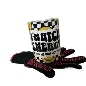 I Match Energy Customizable Mugs with Fun Checkerboard Design Ceramic Drinkware