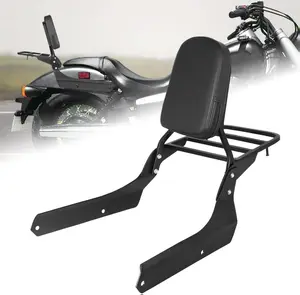 AUFER Detachable Rear Passenger Backrest Sissy Bar And Luggage Rack With Backrest Pad Compatible With For Shadow Spirit 750 VT750C2 2007-2014 Shadow Phantom 750 VT750C2B 2010-2018