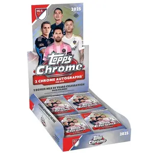 2 PACKS - 2025 Topps Chrome MLS Soccer Hobby Packs