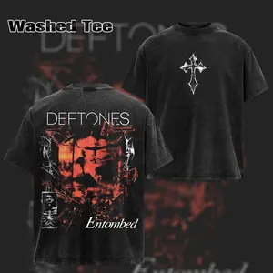 Vintage Deftones Entombed T-Shirt, Deftones T-shirt & Hoodie , Washed Oversized T-Shirt , Rock Band Shirt, Retro Music Tee, Rock Music Lover Shirt, Vintage Band Shirts Casual Fabric Fit Top , Top Men's and Women's Clothing