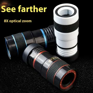 Universal Mobile Telephoto Lens for Smartphones, High-Definition Focusing Cellphone Photography Accessories with Large Light Transmission and High Color Accuracy