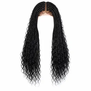 Knotless Box Braids Wig 24" | Full Lace Glueless Protective Style for Black Women