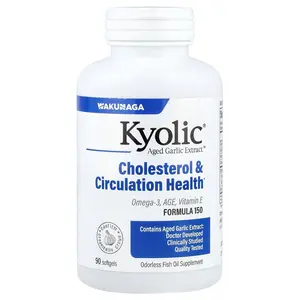 Kyolic Aged Garlic Extract™, Cholesterol & Circulation Health, 90 Softgels