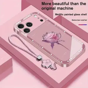 iPhone 11-17 Series Premium Phone Case |   Free Four-Leaf Clover Lanyard |   Drop-Proof & Anti-Fingerprint