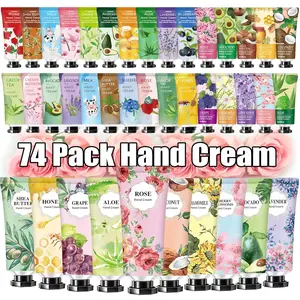 74 Pack Hand Cream  Set For Women and Girls,Mothers Day Gifts Bulk,Teacher Appreciation Gifts, Gifts,  Hand Lotion For Dry Cracked Hands,Scented Mini Hand Lotion Travel Size