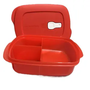 Tupper_ware Crystalwave Rectangular 4cup Microwave Safe Container, Stain Resistant, Dishwasher Safe, BPA-Free, Designed for Reheating Pre-Cooked Foods Kitchen Lid Storage