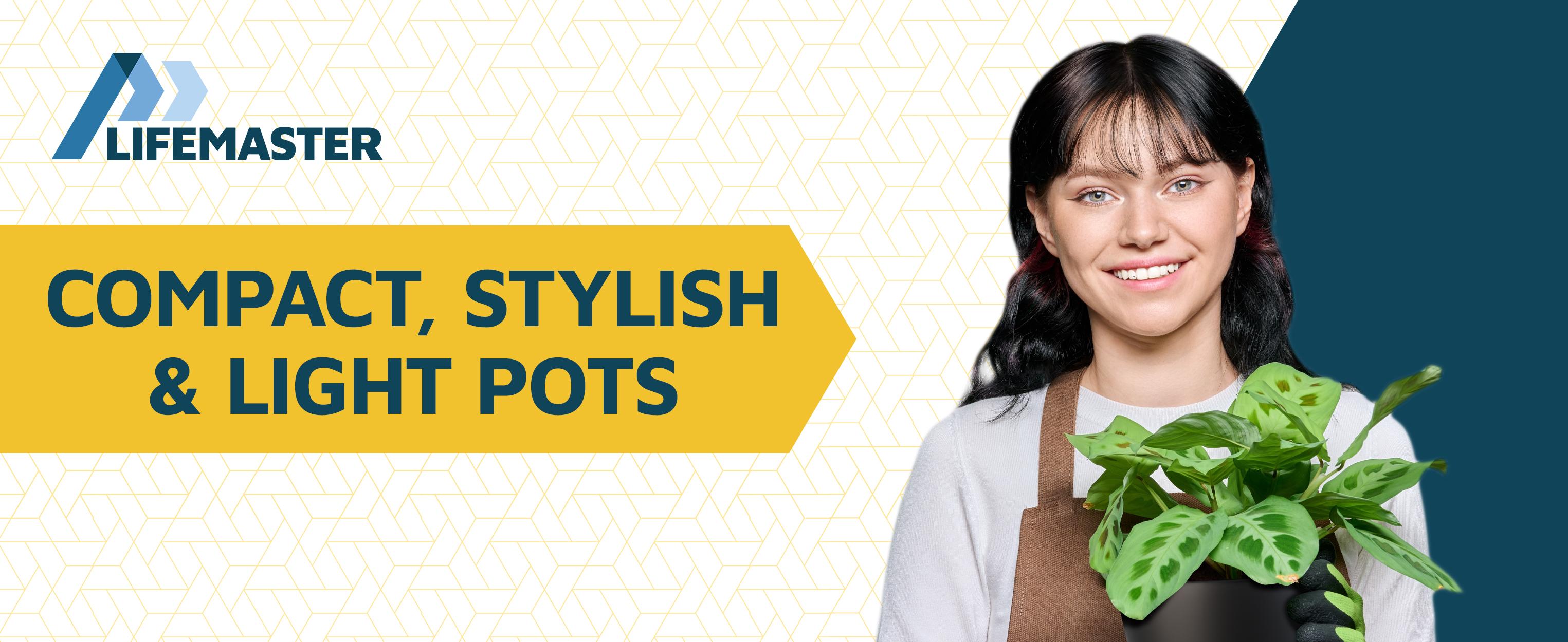 Plant Pots with Drainage Holes & Saucers 15 Pack, Indoor & Outdoor Stackable Space-Saving Planters for Houseplants & Flowers, (7", 6.7", 6", 5.3", and 4.8" Inches), Durable & Weatherproof