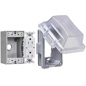 TayMac  4.53 x 5.89 in. Rectangle Weatherproof Cover, Thermoplastic