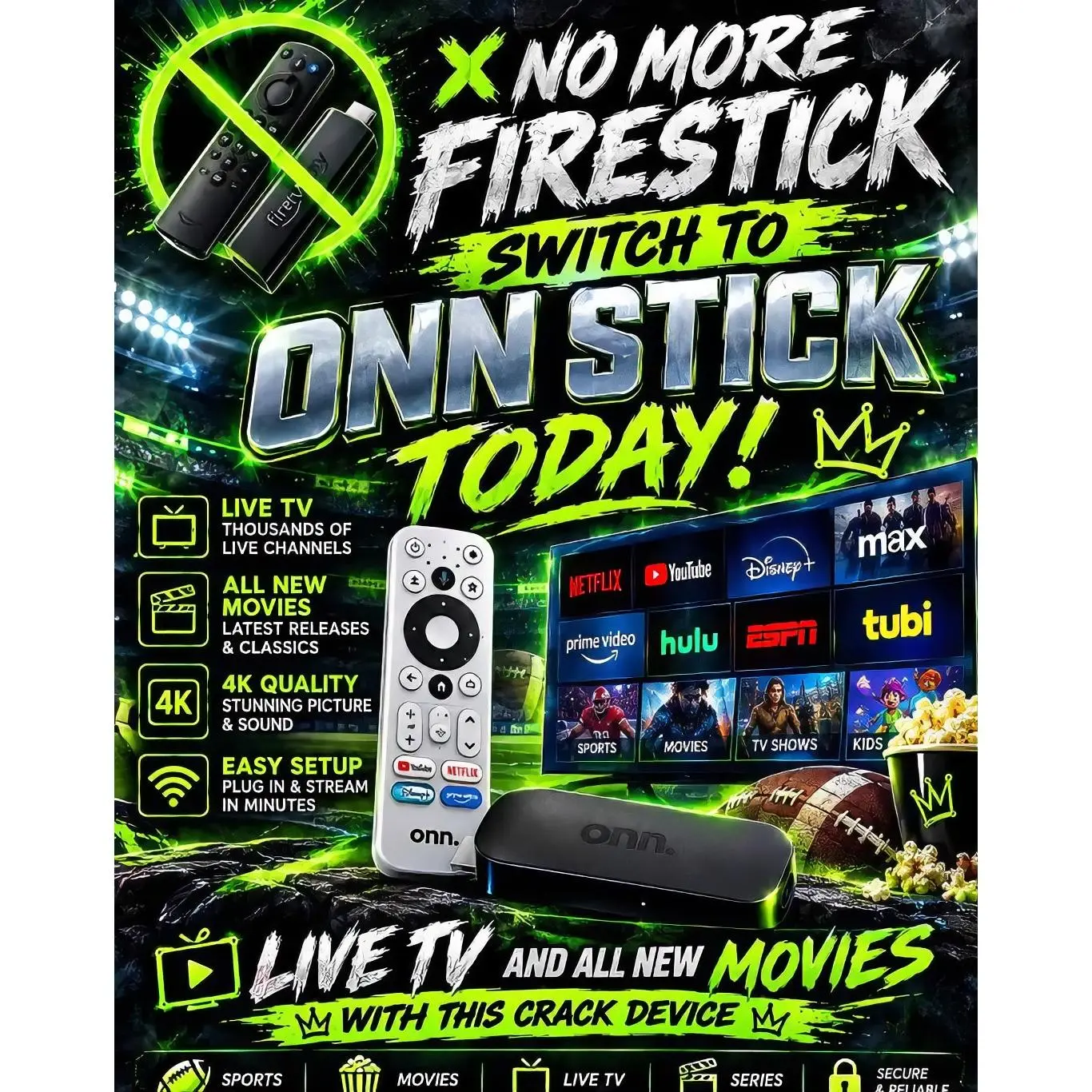 Smart TV USB Adapter Stick All in One Easy Setup Plug