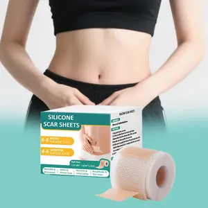 Silicone Scar Sheets 1.6" x 60" Roll – Medical Grade Silicone Scar Tape, Reusable Scar Removal Strips for Surgical, C-Section, Keloid, Acne, Burn & Stretch Marks, Cuttable Scar Care for Face & Body