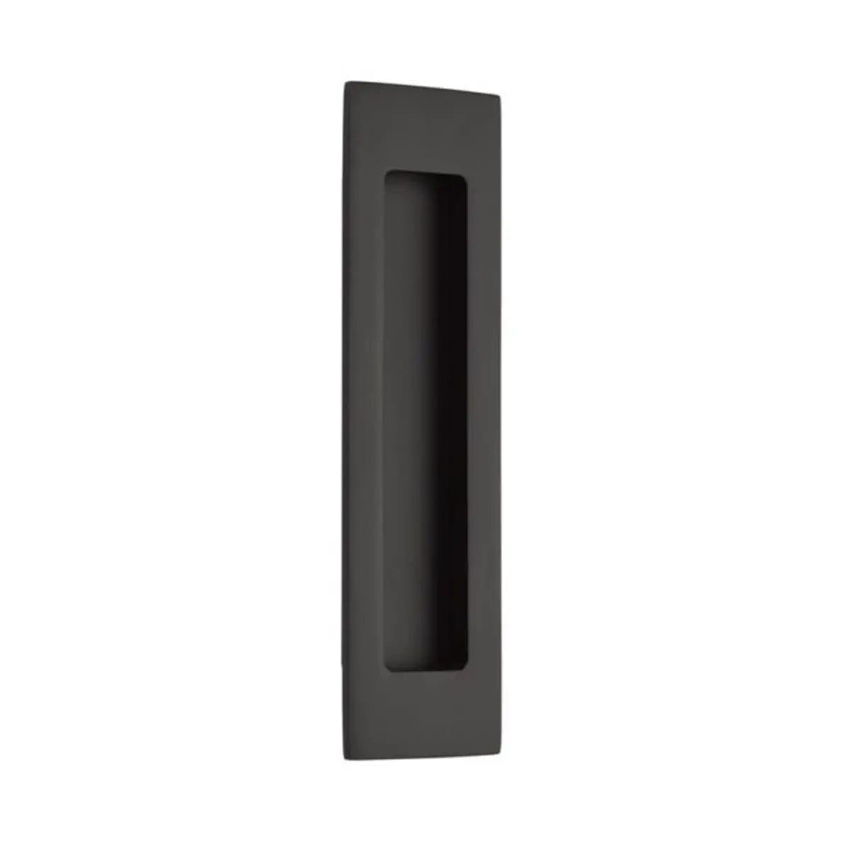 212 MAIN Flat Black Solid Brass Flush Pull Door Hardware, 7 in. Contemporary 2' x 7' Rectangular Handleless Accessory for Sliding Doors