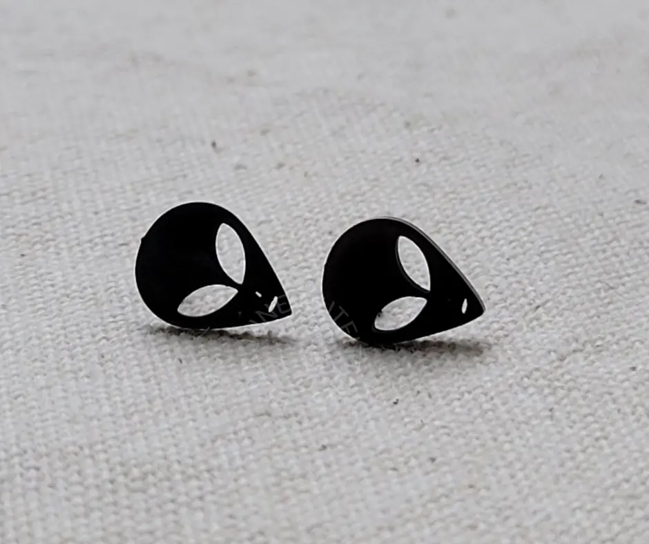Alien UFO Stud Earrings Alien UFO Stud Earrings