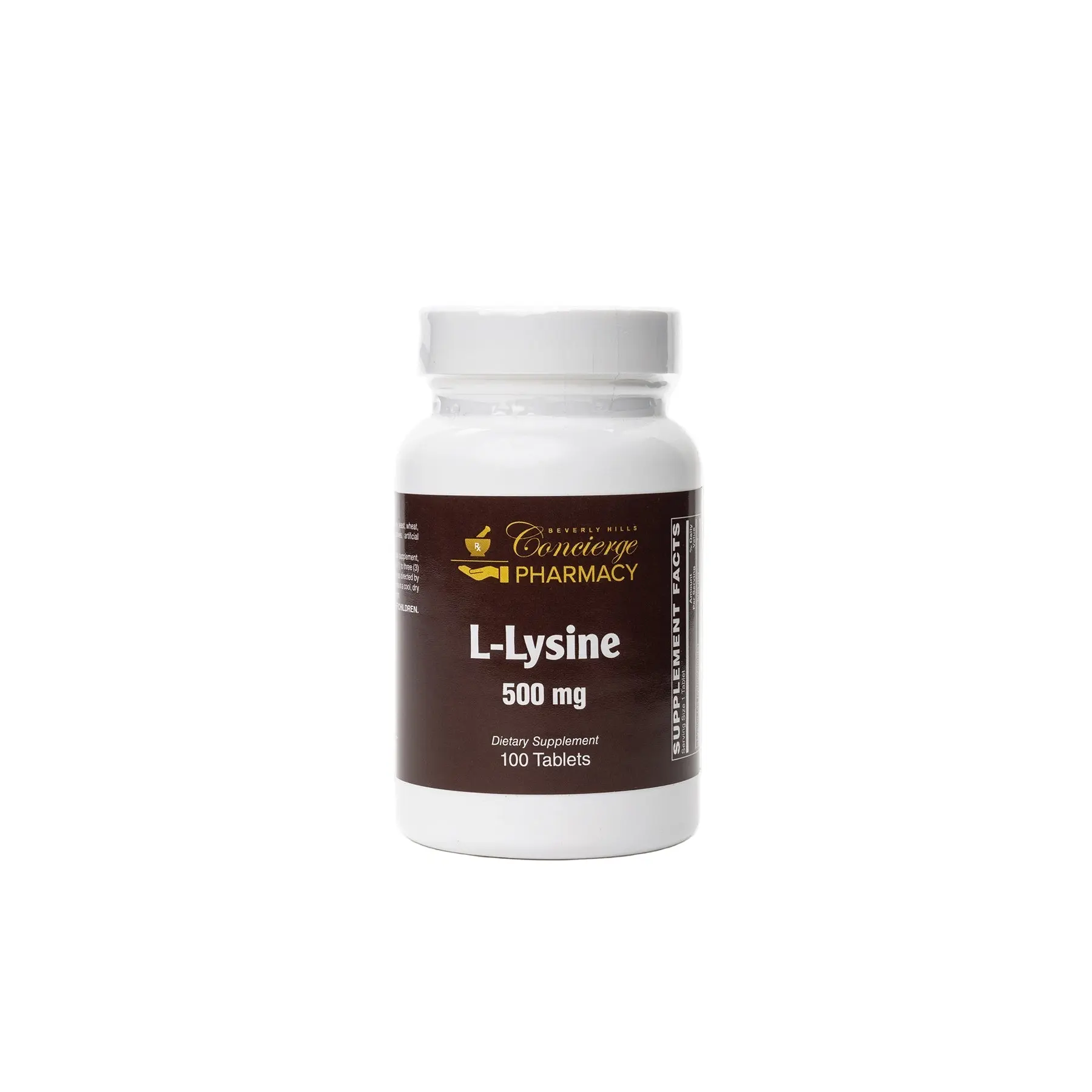 Natural L-Lysine Dietary Supplement Tablets, 500 mg Vitamin Wellness Supplement for Nutritional Support