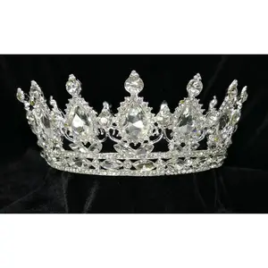Tian Sweet  7 oz Silver Crown with Big Rhinestones - Silver