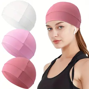 Lightweight Skull Cap - Breathable Cycling, Running, Gym Cap - Quick-Dry Sports Cap, Secure Fit - Light Colors (White, Pink, Purple, Red, Black) - Unisex Sports Headwear - Perfect for Outdoor Activities and Casual Wear, Workout Accessories, Gym Essentials