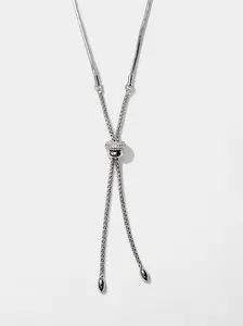 Sphere Bolo Necklace - Silver - Necklaces for Women - Tarnish Free Jewelry - Cowgirl Jewelry - Western Jewelry