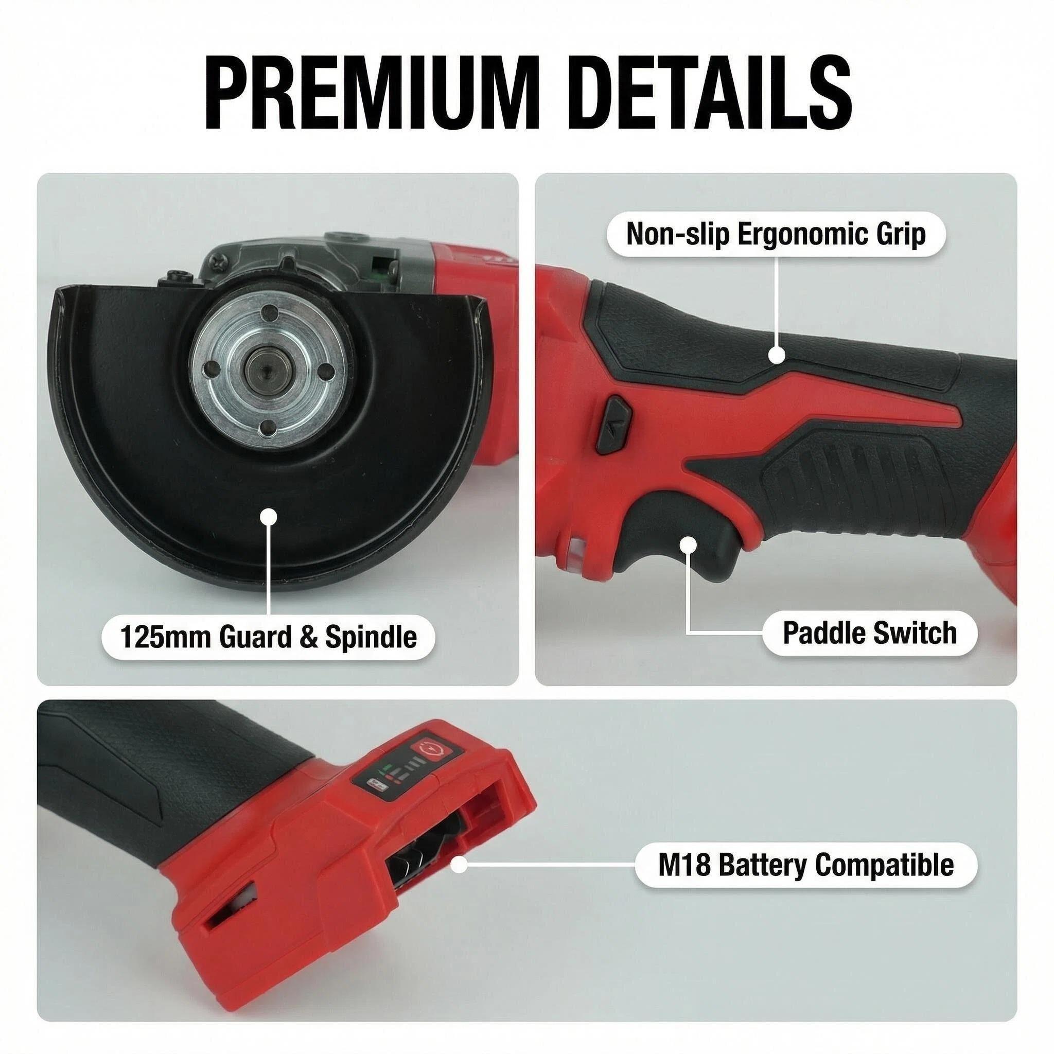 Milwaukee M18 125mm Brushless Angle Grinder 16 lines 4 d laser professional power tool m14 spindle
