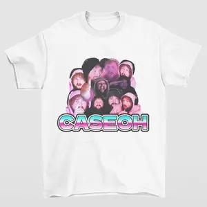 Basic Fit Caseoh Twitch Streamer Face Graphic T Shirt