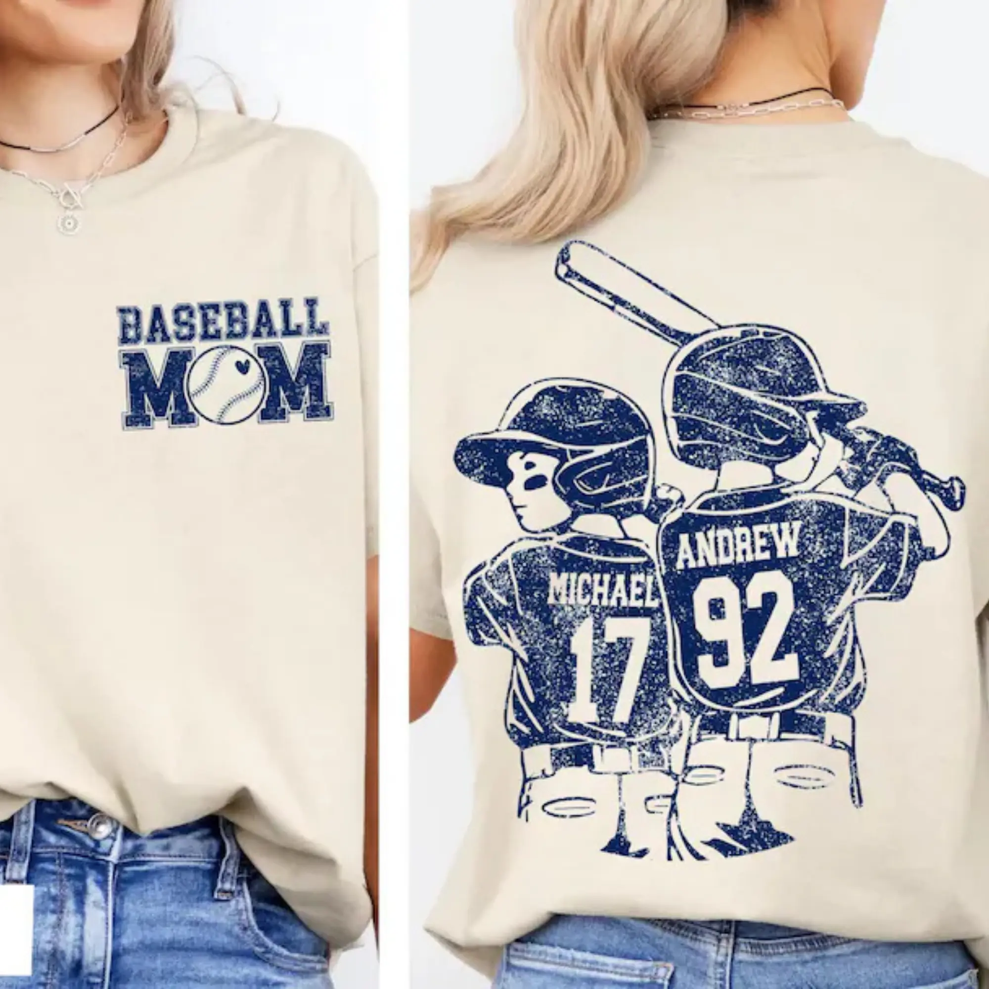 Comfort Colors Customized Baseball Mom Shirt,Baseball Player Graphic Choice,Your Name Number Baseball Shirt,Gameday Mom Shirt