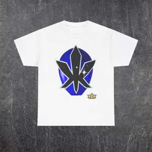 Power Ranger Samurai Blue Ranger Tee - Casual Oversized Cotton Shirt with Graphic Design, Classic Style for Men
