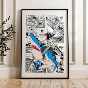 Chainsaw Man Reze Arc Movie Poster: Beam and Denji Anime Print, Anime Satin Poster