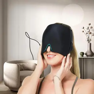 Cooling Gel Ice Pack Cap, Hot & Cold Headgear, Relieve Migraine, Comfortable Head Wrap Ice Pack Sleeping Eye Mask for Puffy Eyes, Tension, Headband Sleep Mask