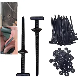 Nylon Universal Cable Tie Buckle, Heavy Duty Self-Locking Nylon Zip Ties Holder, New Multifunctional Cable Ties Buckle for Car Daily Repair