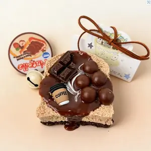 Chocolate Toast Squeeze Toy, Kawaii Squishies, Soft Slow Bounce Sensory Toy, Ventilation Relaxation Tool, Durable Unique Design, Adult Essential Gift