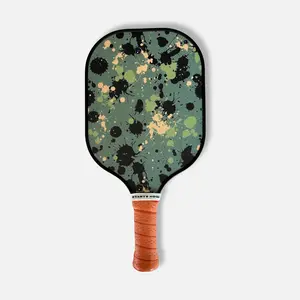 Camo Splatter Paint Pickleball Paddle