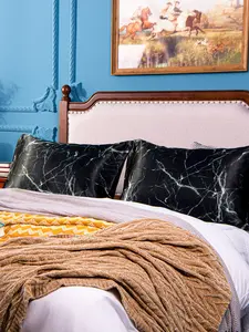 Print Satin Pillowcase with Envelope Closure- Frizz & Wrinkle Free