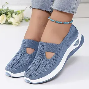 Cheap Women's Casual Sneakers, Light Color Slip-On Breathable Shoes, Comfortable and Breathable, Cute Gift for Women and MomsGiftGift