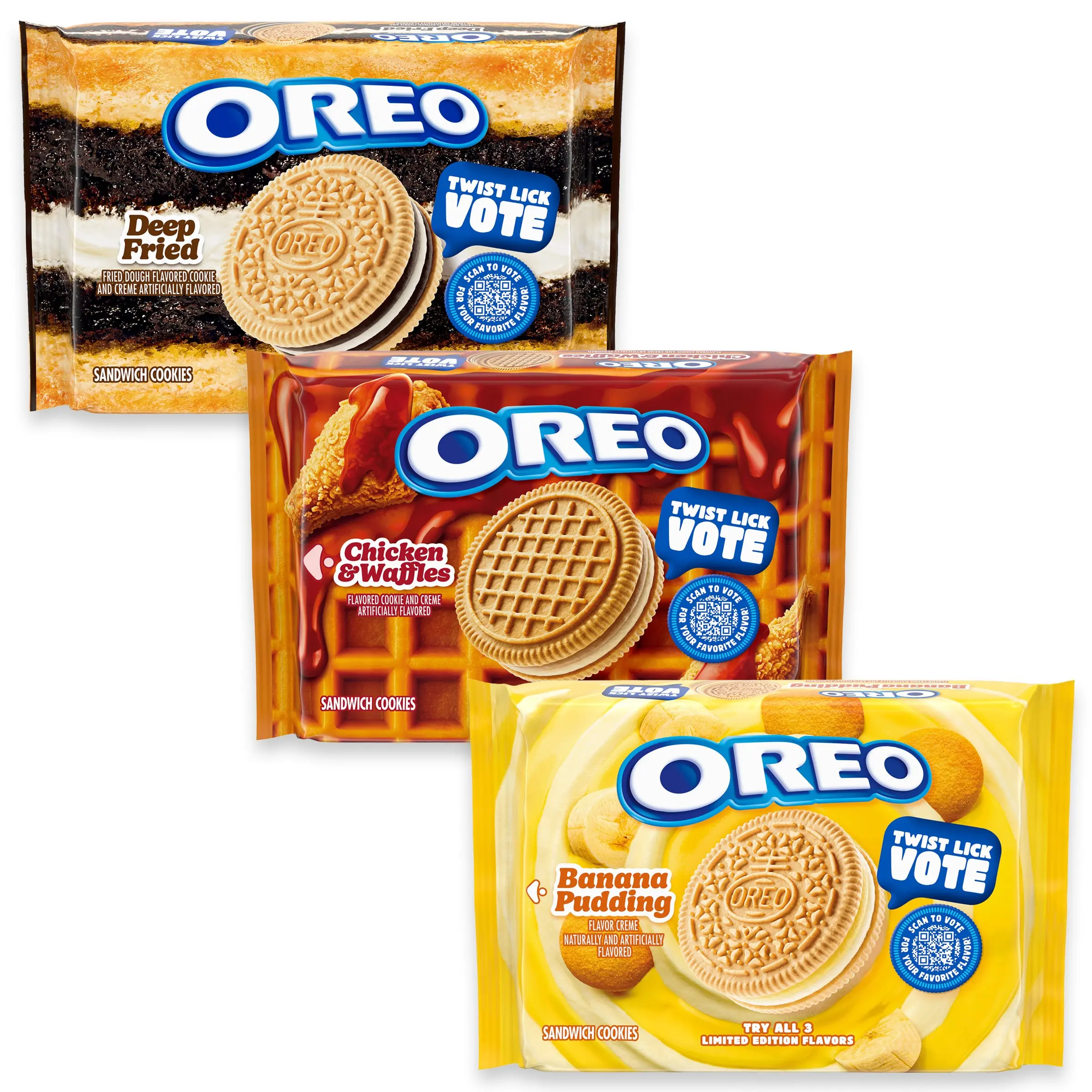 OREO State Fair Variety Pack (Deep Fried, Chicken & Waffles, and Banana Pudding)