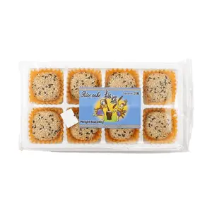 HAOHAN Taiwanese Sesame Mochi 240g - Soft Chewy Traditional Japanese-Inspired Snack, Authentic Asian Dessert, Perfect for Tea Time & Gifts