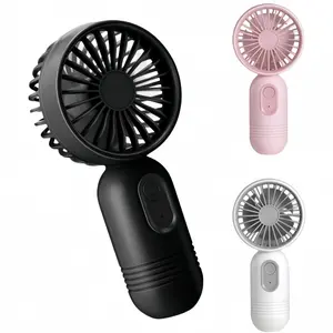 LMMAKE Mini Portable Handheld Fan USB Rechargeable with 3 Speed Settings Ultra Quiet Operation Lightweight for Office Desks Outdoor Activities Travel Camping Trips Compact Design