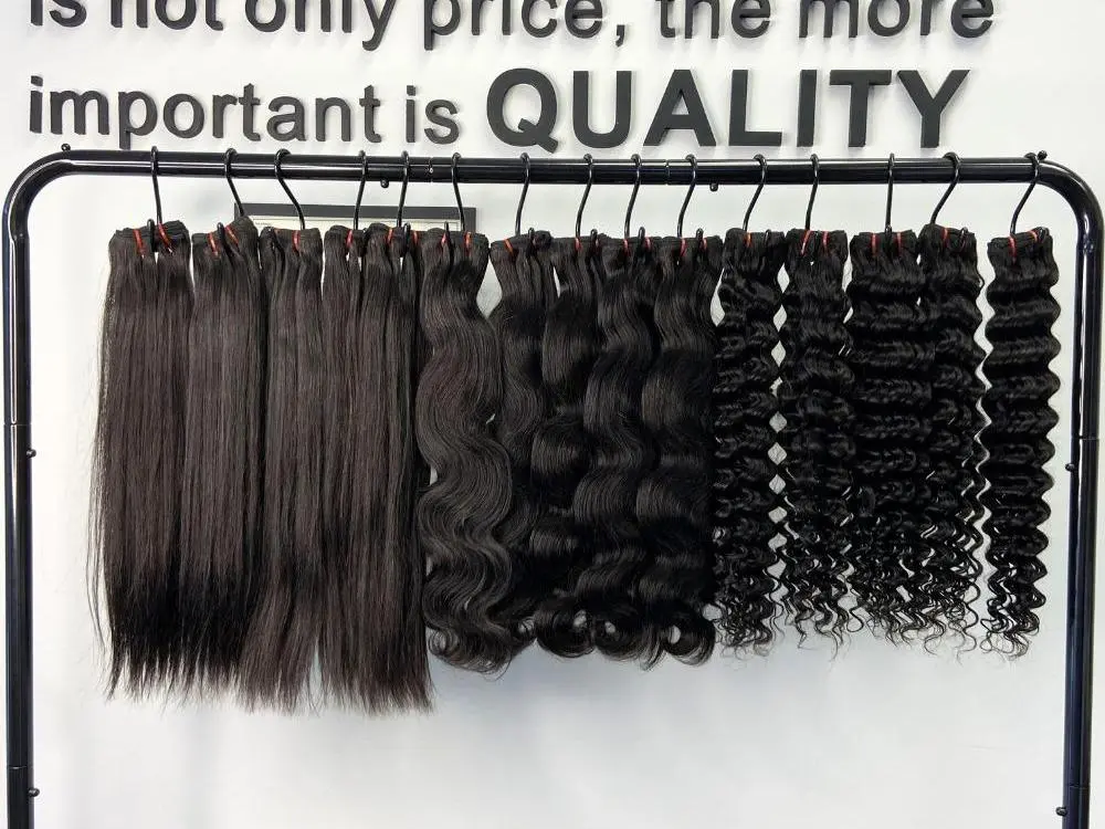 [We Heart Hair]Cambodian 11A Human Hair Bundles Deal Straight Body Wave Deep Wave Black Color High-Quality Virgin Hair Cuticle Aligned Tangle-Free Shed-Free