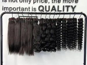 [We Heart Hair]Cambodian 11A Human Hair Bundles Deal Straight Body Wave Deep Wave Black Color High-Quality Virgin Hair Cuticle Aligned Tangle-Free Shed-Free