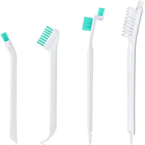 Small Cleaning Brushes Set, 4 count Crevice Household Cleaning Tool for Window Track  Sliding Door Bottle Gaps Humidifier Baseboard,  Detail Scrub Cleaner Tool Gadget Kitchen Bathroom Set