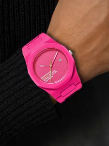 A men's rose pink waterproof calendar simple, luxurious, casual style niche and cool quartz watch Fashionable Wristwatch