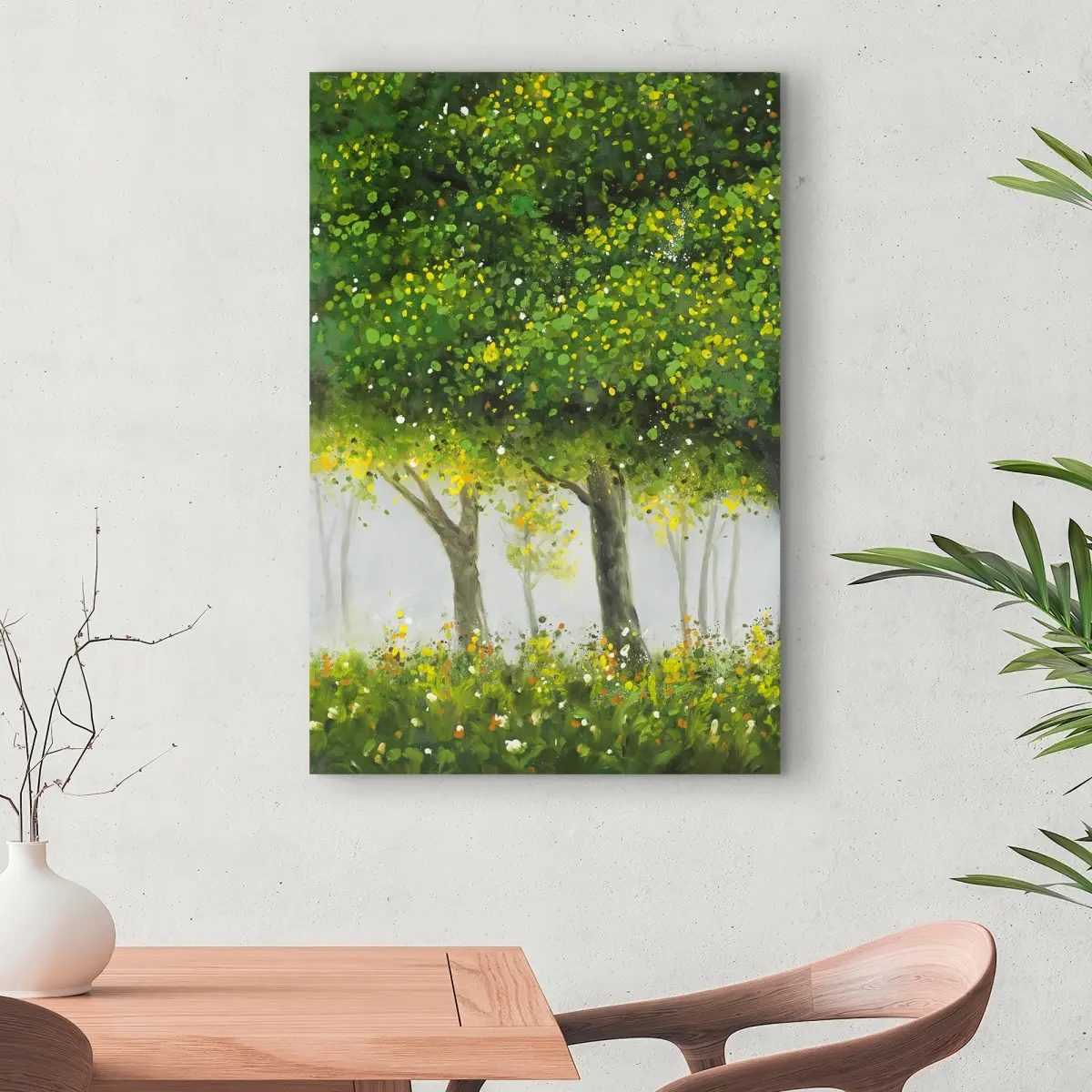 360 Stand High-Def 24x36 in. Landscape Forest Wall Art - Contemporary Nature Trees Decor, Artistic Posters & Prints for Home Decoration Supplies, Plants, Artwork, Nature Art, High Def Print