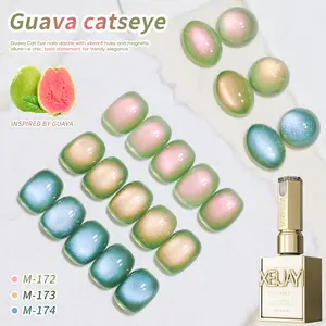 3PCS*15ML Cat Eye Gel Nail Art Kit 3 Color Set With Sparkling Blue Pink And Green Perfect For Spring And Summer Manicures, Salon-Quality, DIY Nail Art Tools, Nail Art Supplies Cat Eye Nail Design|Glossy Finish, Nail Polish Art