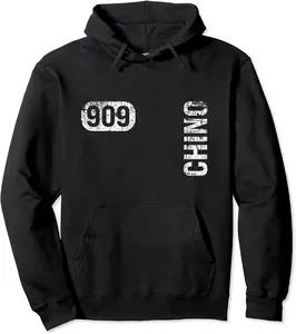 Chino California 909 Area Code Vintage Retro Pullover Hoodie - Terrancecar Shop 82B0BBJYVHF6