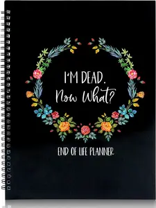 Funny I'M , End Of Life Planner, I'M  Now What Book Planner, Guided Final Arrangements When I'M Gone Workbook Organizer Notebook, for Possessions, Business Affairs, Final Wishes