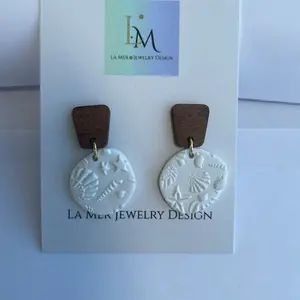 White Shell Earrings