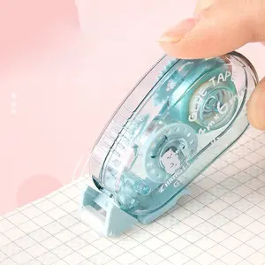 Double-Sided Tape for Student Handmade Journal Stickers, Transparent Dot Correction Tape, Strong Adhesive, Portable, Office Supplies