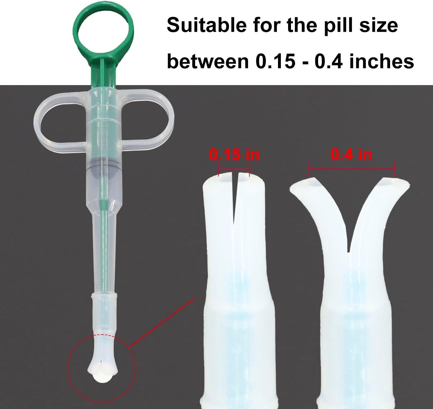 Cat Pill Shooter Pet Piller Gun Dog Pill Shooter Cat Tablet Soft Tip Syringe Pet Medical Feeding Dispenser Tool for Small Animal Pusher Feeder Set