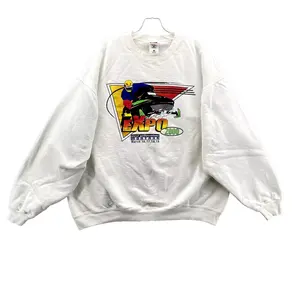 Vintage Sweatshirt Men's Crew Neck Snowmobile Expo 90's T Shirt Hoodie Made In USA REPRINT