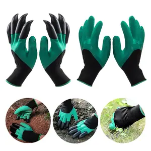 2 Pairs Garden Gloves,Garden Gloves with Claws,Used for Digging and Planting Easily,Gardening Work Gloves with Sturdy Claws Quick & Easy.