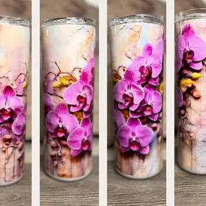 Vintage Orchid Travel mug
